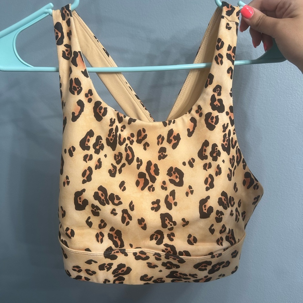 Leopard Print Sports Bra